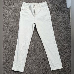 Seven7 Cream Slim Straight Jeans